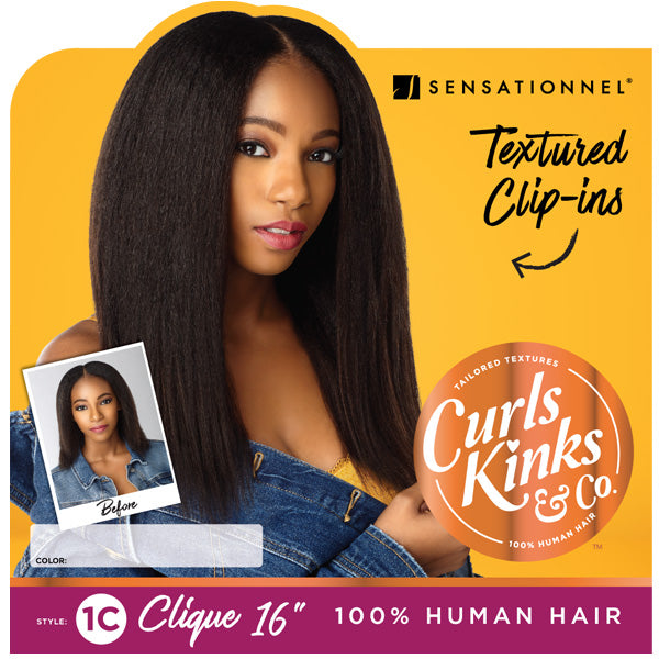 Human Hair 9PC Textured Clip-ins online 3C Clique 14