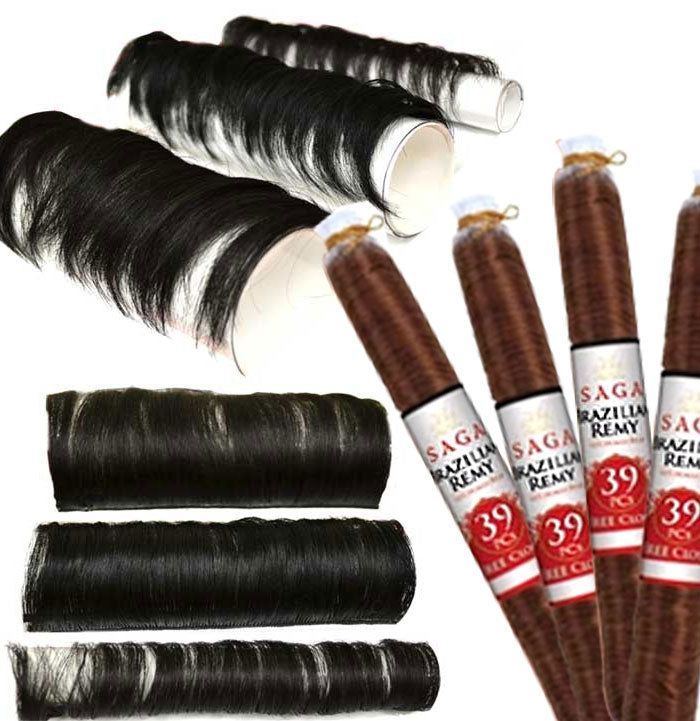 Saga brazilian remy hair 39 piece top