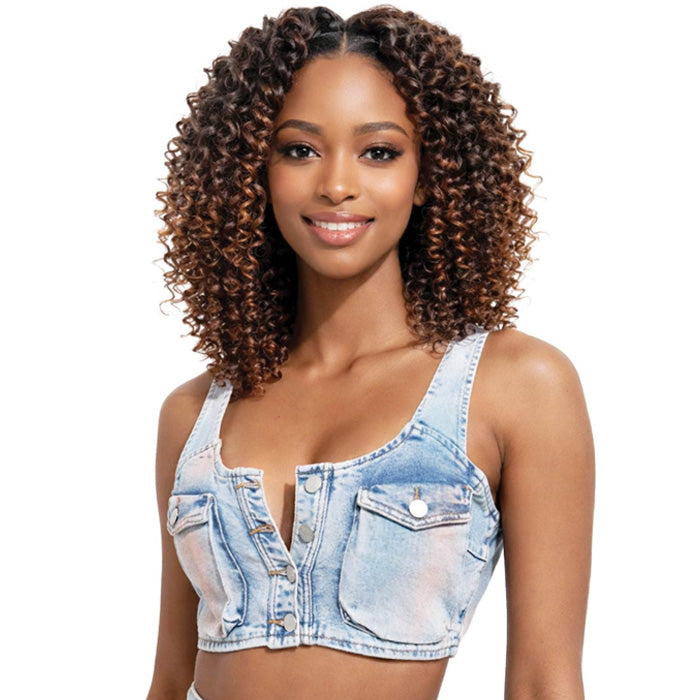 【1ペア】アミントールアゲハ（オーストラリア産） Bobbi Boss Brazilian Pre-Looped Crochet Braids - WATER WAVE 8