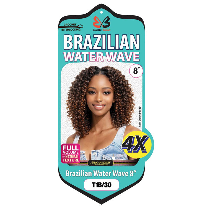 Bobbi Boss Brazilian Pre-Looped Crochet Braids - WATER WAVE 8