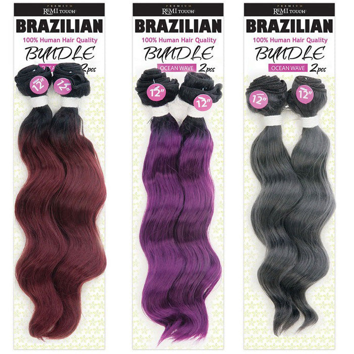 New Born Free Brazilian Premium Remi Touch Bundle Weave - OCEAN