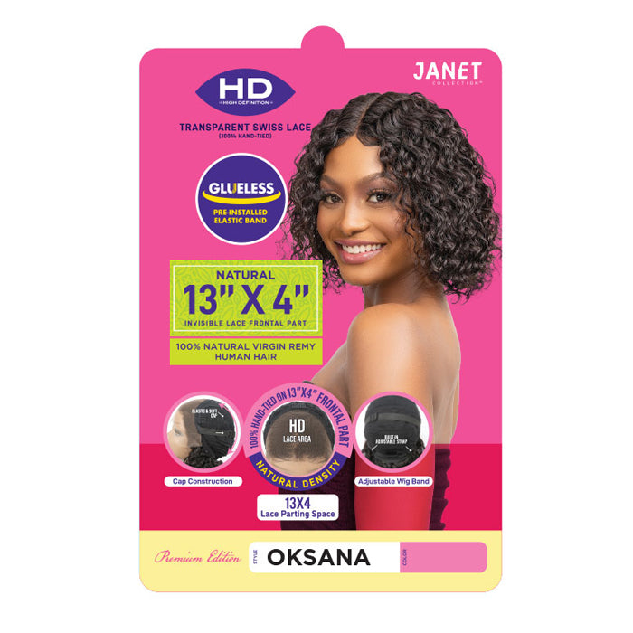 Janet Collection Natural Glueless 100% Virgin Remy Human Hair HD