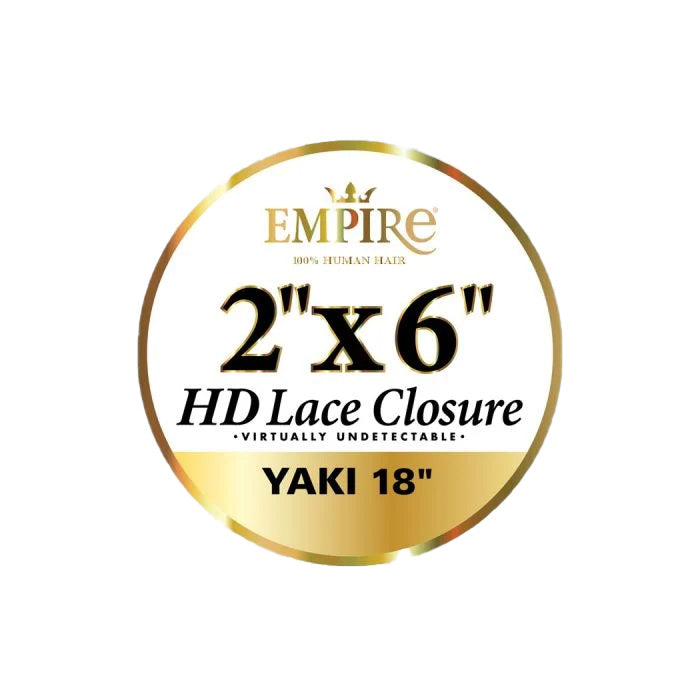 Sensationnel Empire 100% Human Hair 2x6 HD Lace Closure - YAKI 18