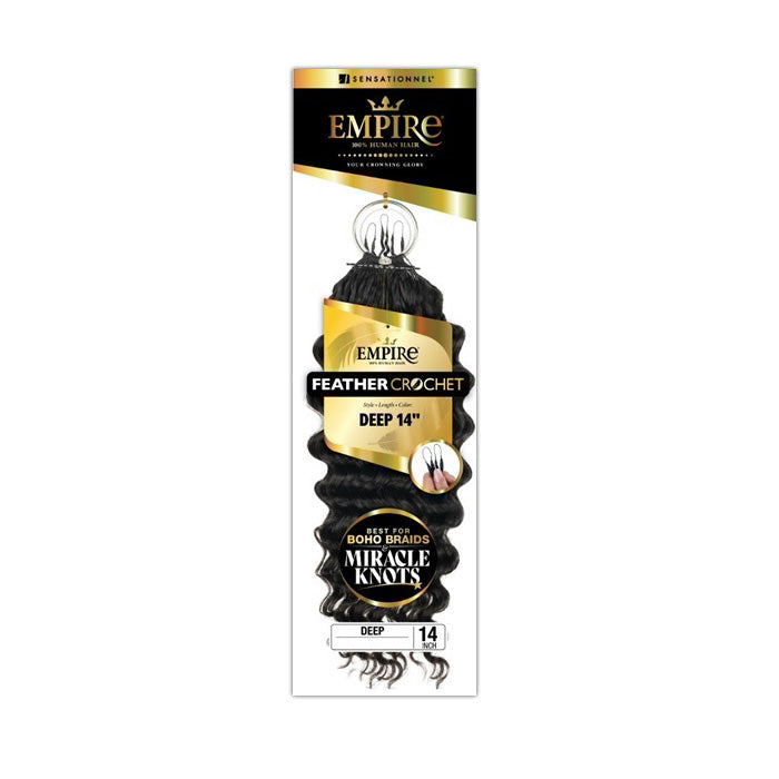 Sensationnel Empire 100% Human Hair Feather Crochet Braids - DEEP