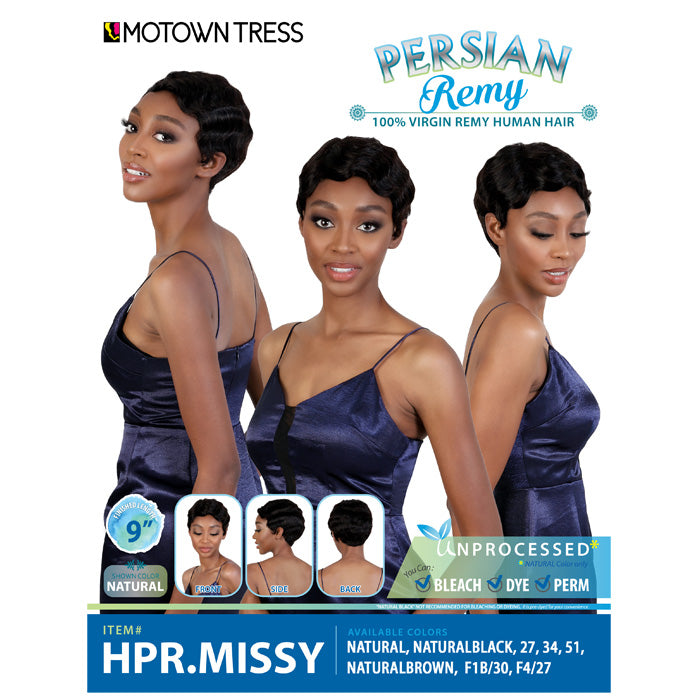 Motown Tress Persian Remy 100% Virgin Remy Human Hair Full Wig