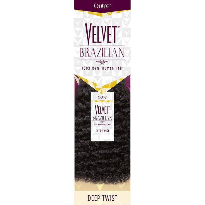 Outre Velvet Brazilian 100% Remi Human Hair Weave - DEEP TWIST 14