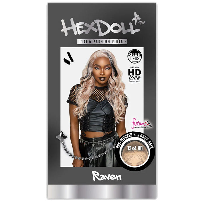 ベネチア ペアドール Sensationnel Shear Muse Hex Doll Glueless 13x4 HD Lace Frontal Wig