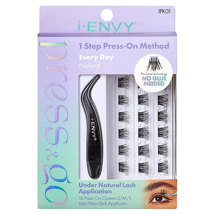 i-ENVY By Kiss Press & Go Pre-Glued Lash Clusters All-In-One Lash