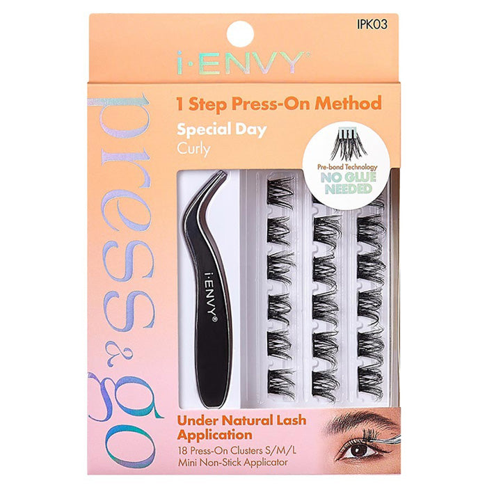 i-ENVY By Kiss Press & Go Pre-Glued Lash Clusters All-In-One Lash