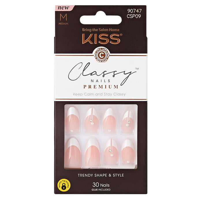Kiss Classy Premium Nails - 30 Nails (CSP09-HIGHLIGHTS, CSP11-PREVALIN ...