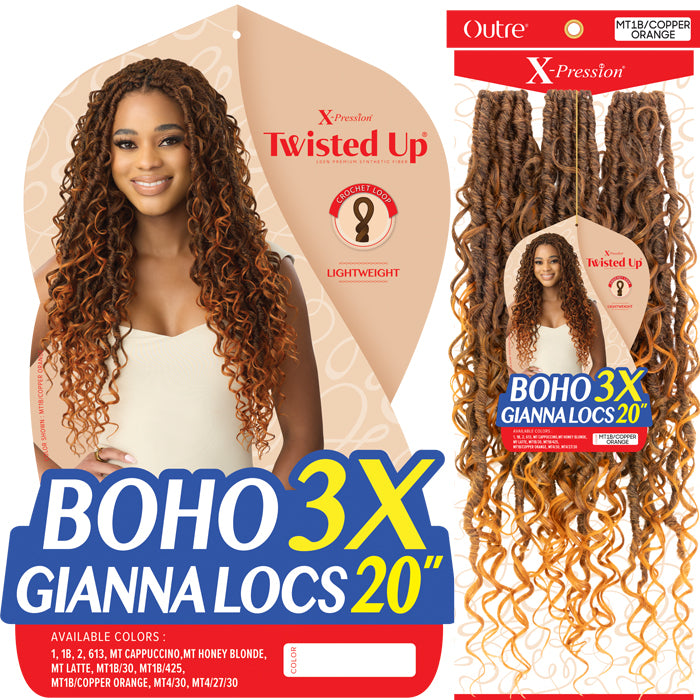 Twisted Up X-Pression By Outre Pre-Looped Crochet Braid - BOHO