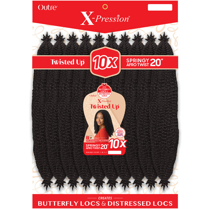 トップス ULTERIOR TwistedLooseMilanoRibKnitPoro Outre X-Pression Twisted Up Crochet Braid - SPRINGY AFRO TWIST 20