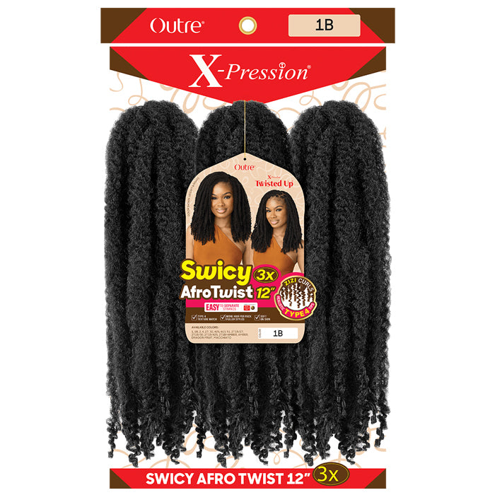 TWI B-31H B-33セット X-Pression Twisted Up Crochet Braids - SWICY AFRO TWIST 12
