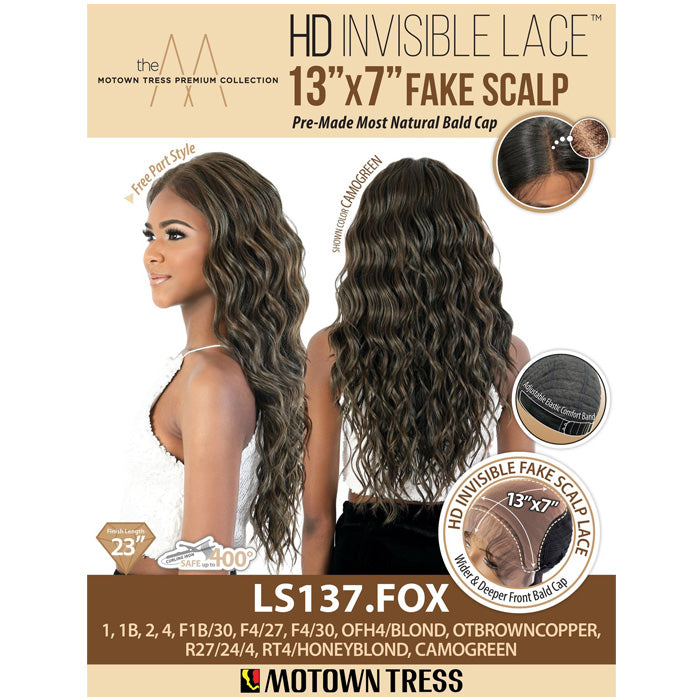 Motown Tress 13x7 HD Fake Scalp Invisible Lace Wig- LS137.FOX