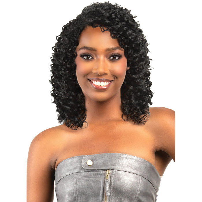 Human remy deep curl hair wig Amazon.com : ManeMajesty 12 Inch Deep Curly Bob Wig Short  main image 4