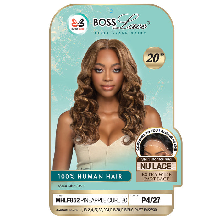 Bobbi Boss Lace 100% Human Hair Wide Part Lace Wig - MHLF852