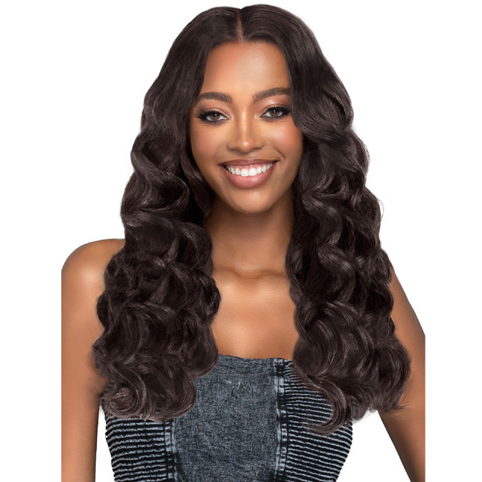 Bobbi Boss Lace 100% Human Hair Wide Part Lace Wig - MHLF853