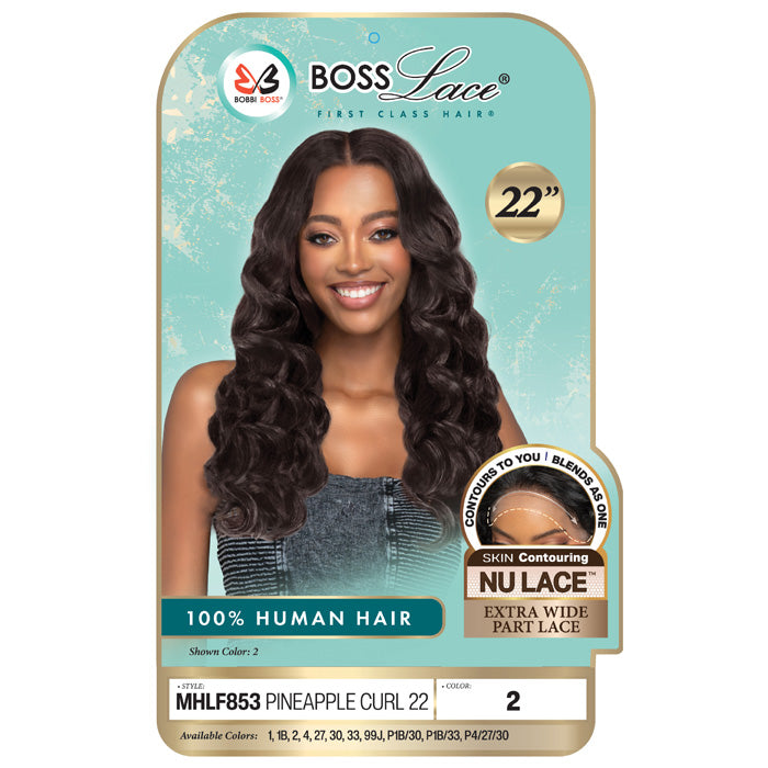 Mielno ミエルノ Half-Awake Day 800% レア髪 Bobbi Boss Lace 100% Human Hair Wide Part Lace Wig - MHLF853