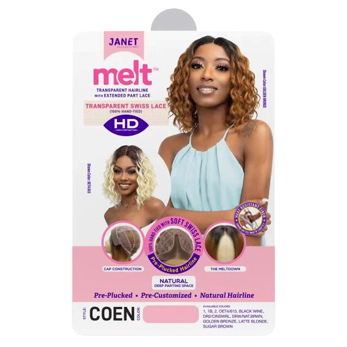 Janet Collection Melt Extended HD Deep Lace Part Wig - COEN