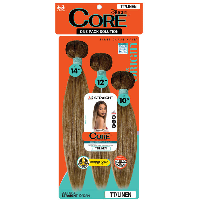bobbi Bobbi Boss Miss Origin Core Weave 3 PCS One Pack - STRAIGHT 10/12