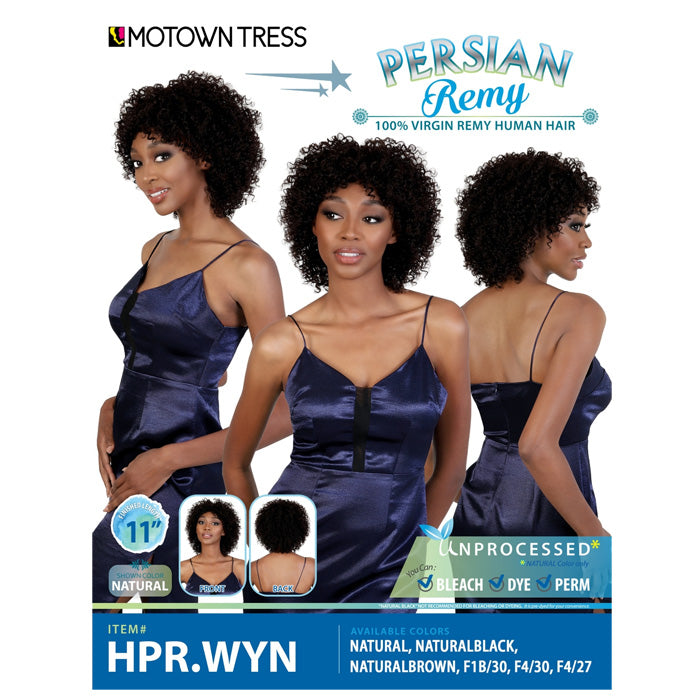 Motown Tress Persian Remy 100% Virgin Remy Human Hair Full Wig
