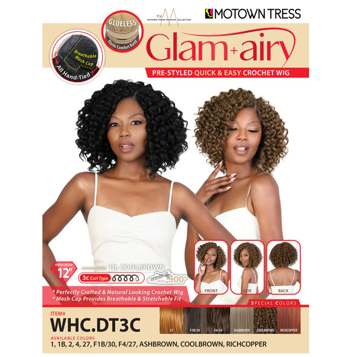 Motown Tress Glam+Airy Glueless Lace Part Crochet Wig - WHC.DT3C