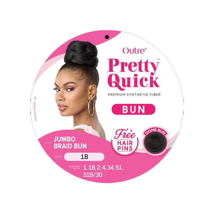 Outre Pretty Quick Bun Hair Piece - JUMBO BRAIDED BUN – Ebonyline
