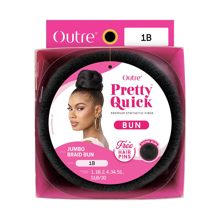 Outre Pretty Quick Bun Hair Piece - JUMBO BRAIDED BUN – Ebonyline