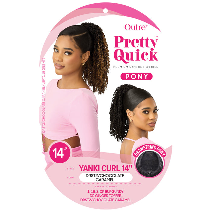 Outre Pretty Quick Drawstring Ponytail - YANKI CURL 14