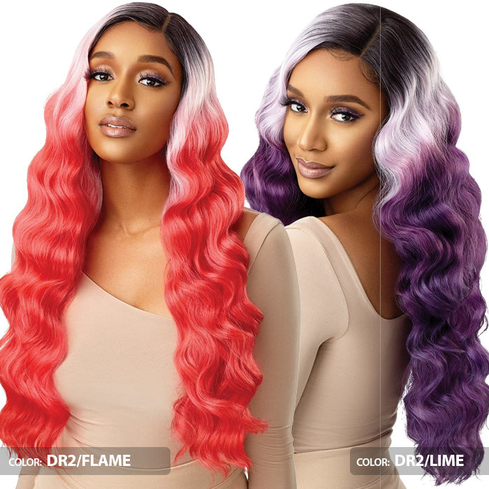 Outre Color Bomb HD Transparent Lace Front Wig - CELESTINE – Ebonyline
