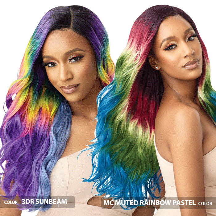 Outre Color Bomb HD Transparent Lace Front Wig - ZAHARA – Ebonyline