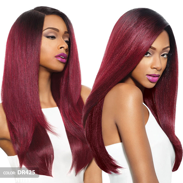 Outre Synthetic Swiss x Lace Front Wig Risa DR425
