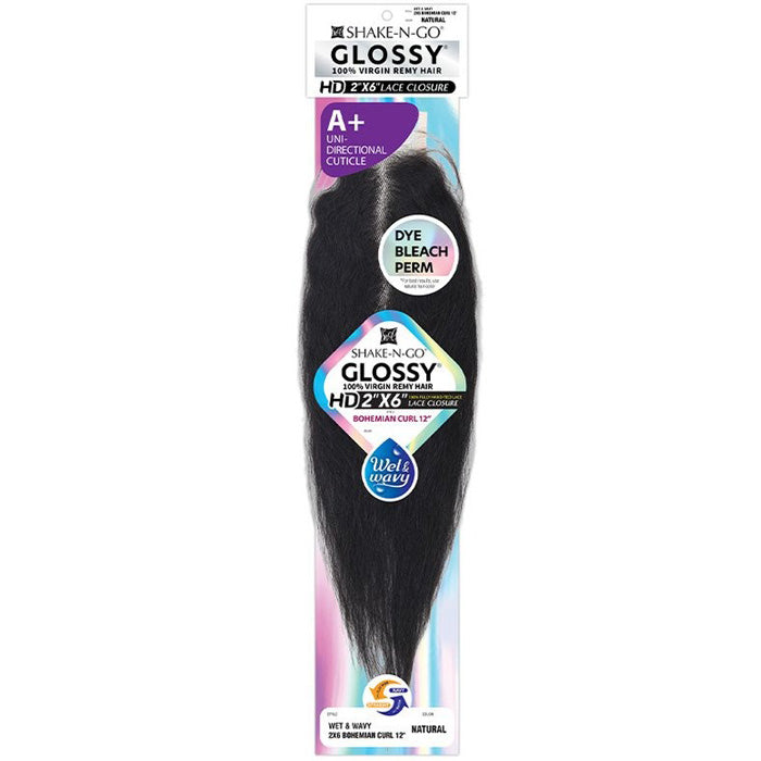 Shake N Go Glossy 100% Virgin Remy Hair HD 2x6 Hand-Tied Lace