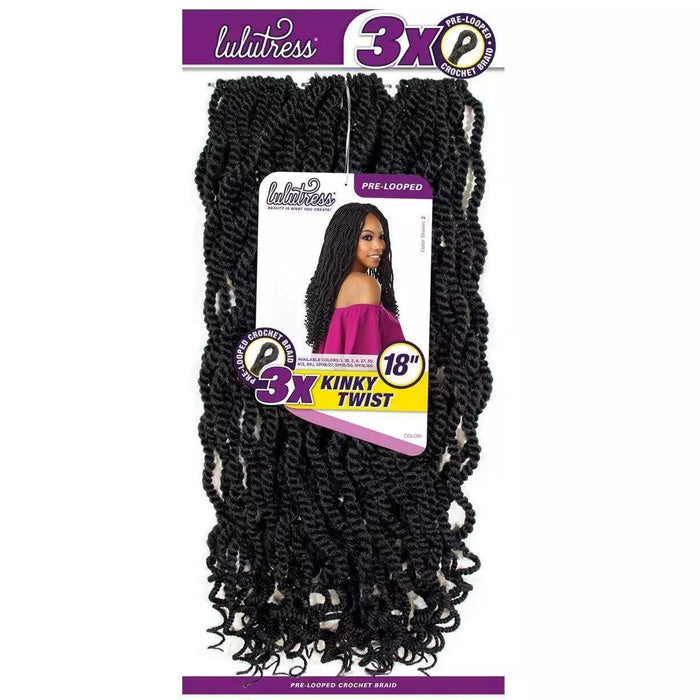 Sensationnel Lulutress Pre-Looped Crochet Braid - 3X KINKY TWIST