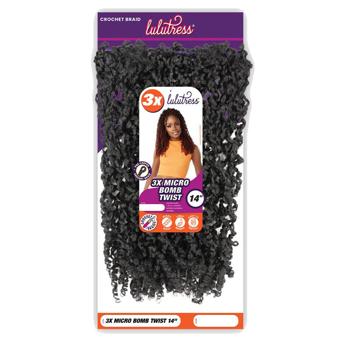 Sensationnel Lulutress Pre-Looped Crochet Braid - 3X MICRO BOMB