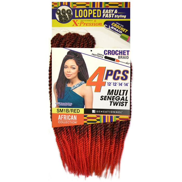 Sensationnel African Collection Loop Crochet Braid - MULTI SENEGAL