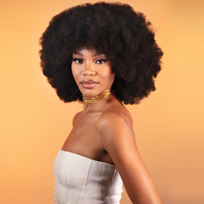 Organique Human Hair Blend Braids - 4X AFRO KINKY BULK 12" - by Shake N Go