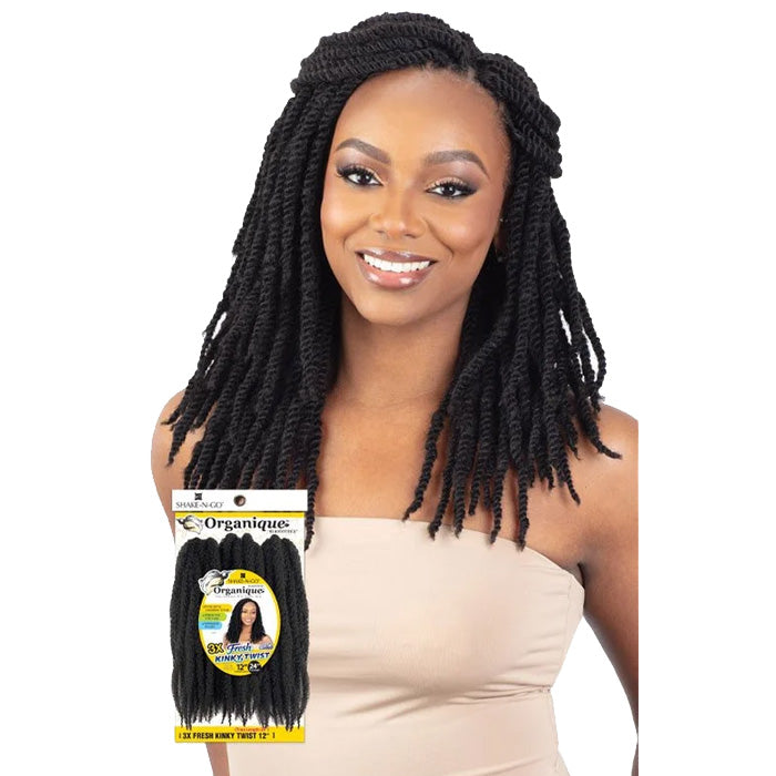 Shake-N-Go Organique Braiding Hair - 3x Fresh Kinky Twist 12