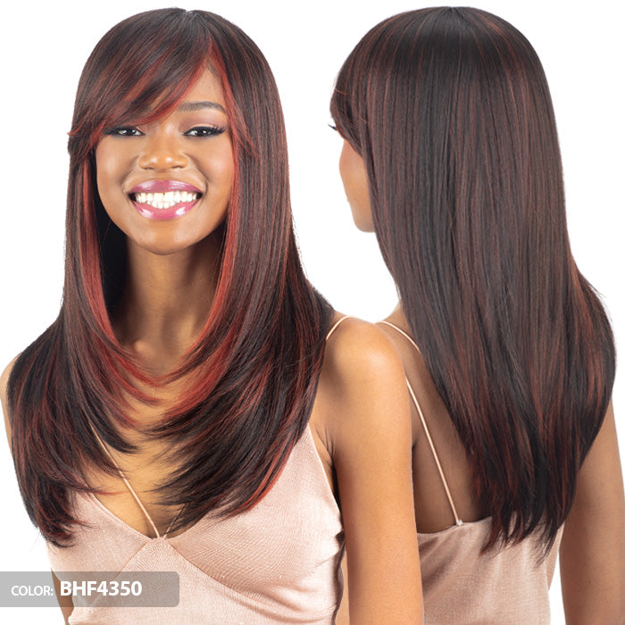 Human deals Hair blended lace front wig