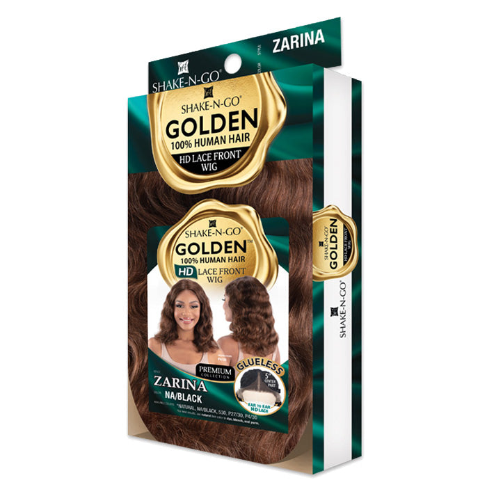 Golden By Shake N Go 100% Human Hair Glueless HD 5