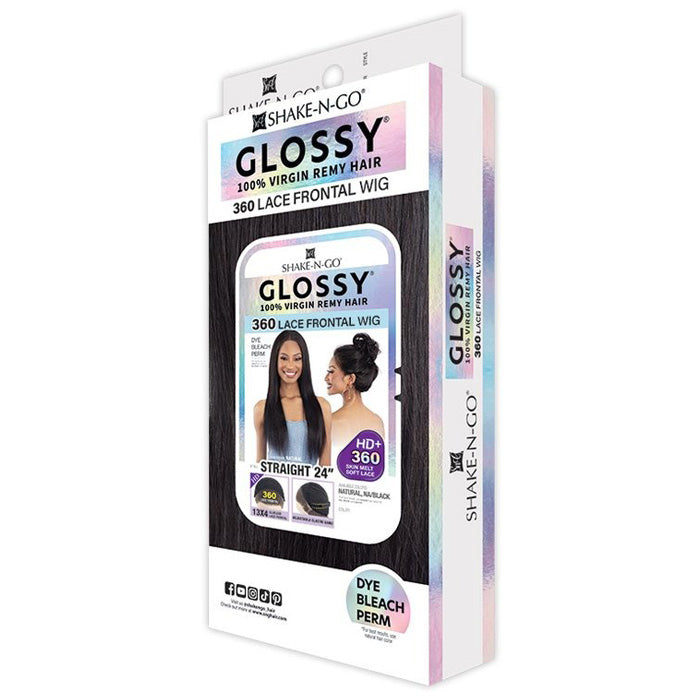 Shake N Go Glossy Glueless 360 HD 13x4 Lace Front Wig - STRAIGHT