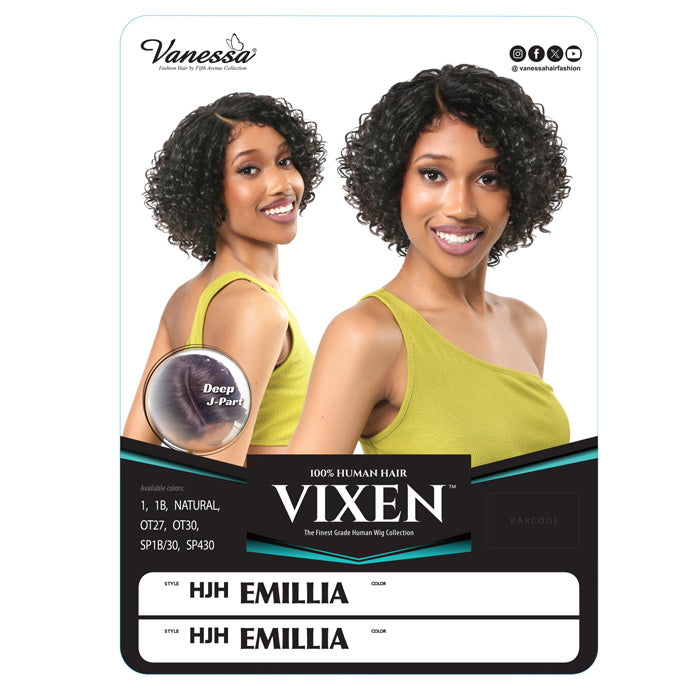Vanessa Vixen 100% Human Hair Full Wig - HJH EMILLIA – Ebonyline