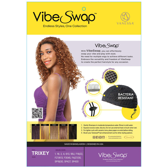Vanessa Vibe Swap Drawstring Half Wig - TRIXEY – Ebonyline