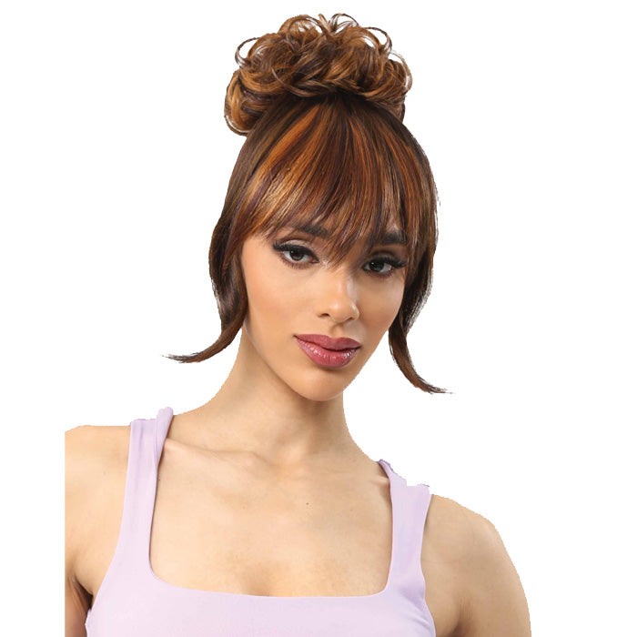 Vanessa Vibe Bang Bun with Removable Bang - VIBE BANG BUN PAISLEY