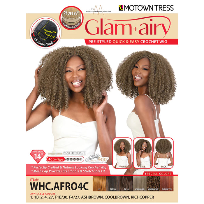 Motown Tress Glam+Airy Glueless Pre-Styled Quick & Easy Crochet