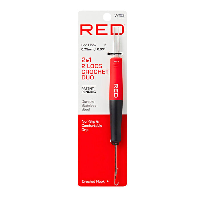 Red 2 in 1 Loc and Crochet Duo Hooks for Dreadlocks – Ebonyline