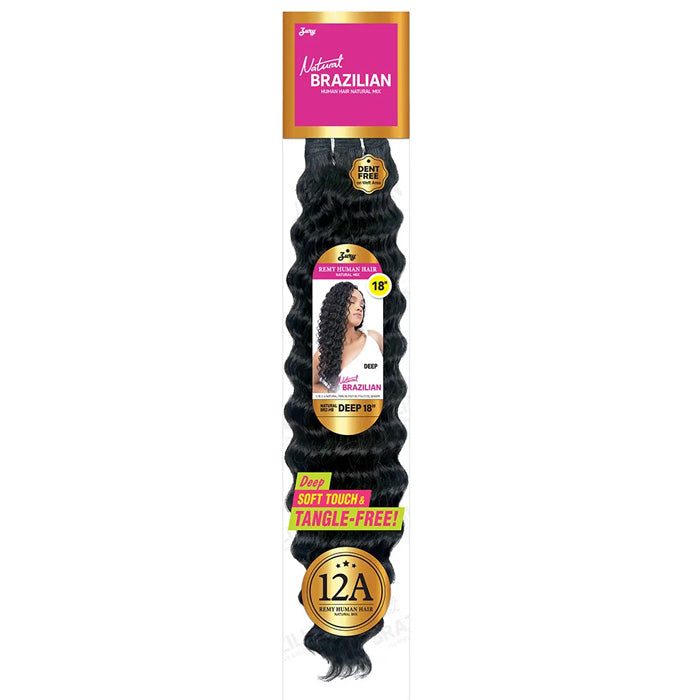 saryu Zury Sis Natural Brazilian 12A Remy Human Hair Mix Weave - DEEP 18