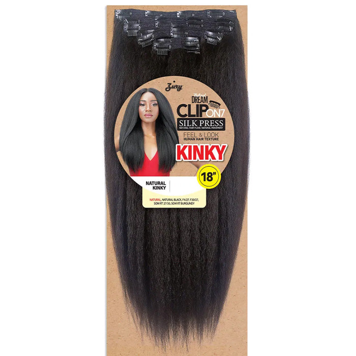 Zury Sis Natural Dream Clip On 7 Weave - NATURAL KINKY 18