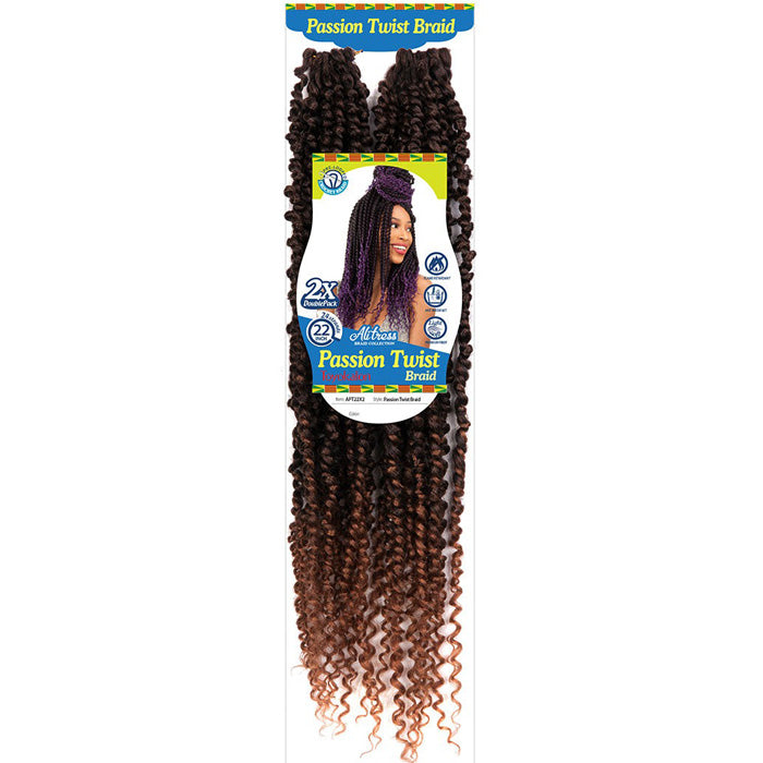 AliTress Pre-Looped Crochet Braids - PASSION TWIST 22
