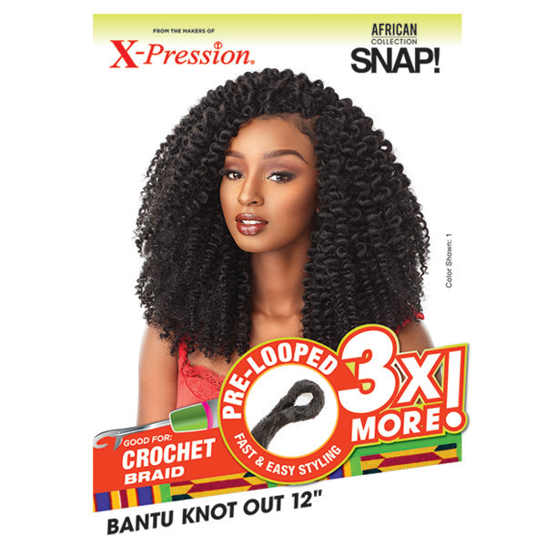 Sensationnel African Collection SNAP 3x Pre-Looped Crochet Braid